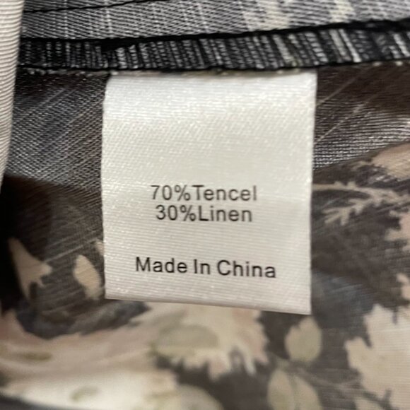 New Tuckernuck Tate Linen Blend Floral Mini Shirtdress Midnight Garden XS $228 - Picture 10 of 11